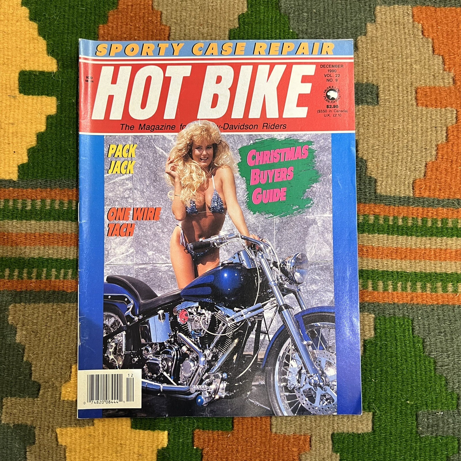 HOT BIKE magazine December 1990 motorcycle chopper outlaw harley biker vintage v
