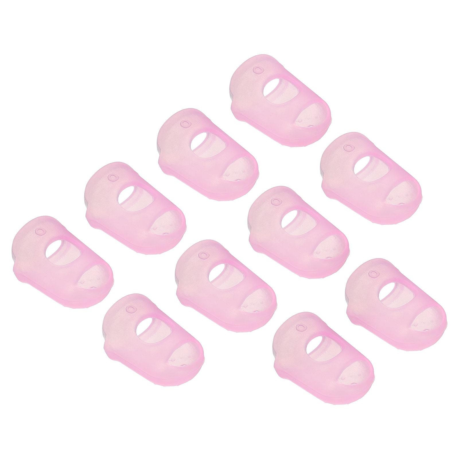 Finger Tip Anti-slip Protection Fingertips 10 Pieces Pink