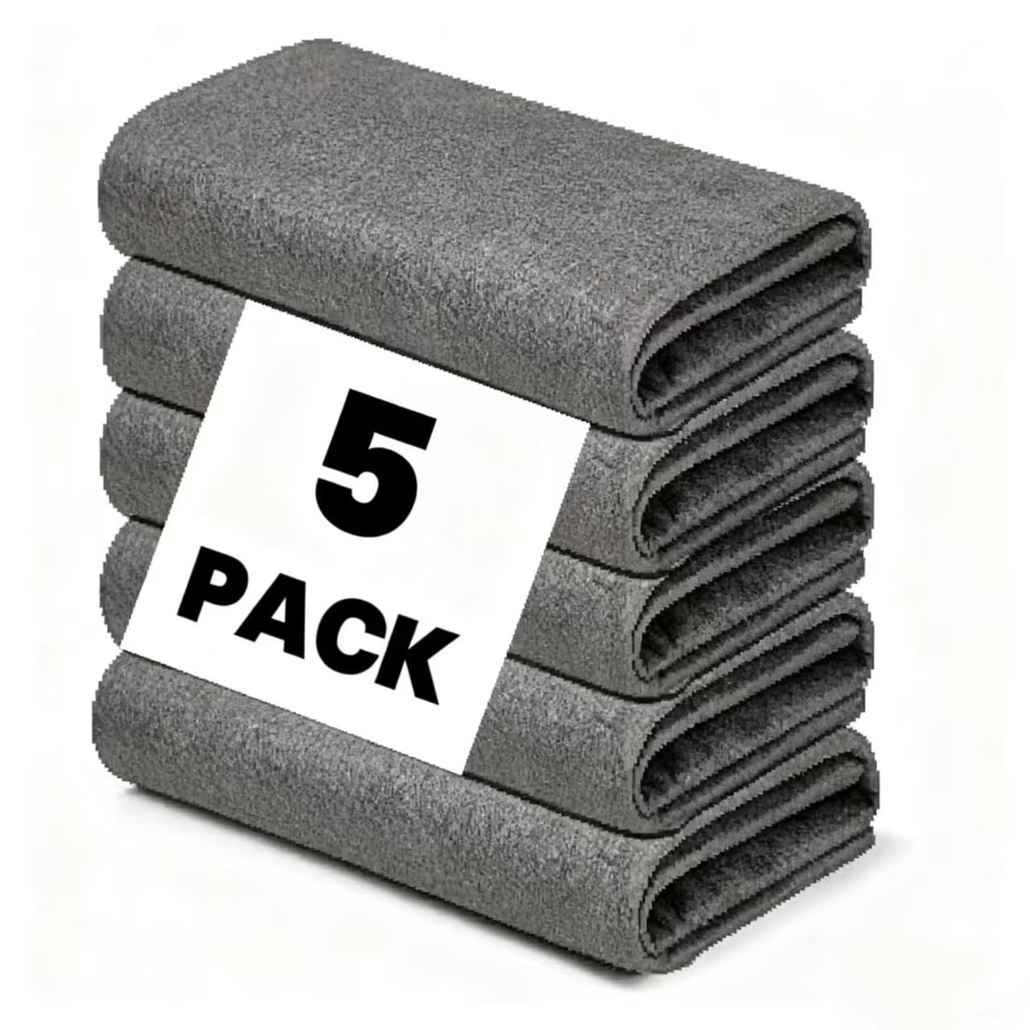 Thickened Magic Cleaning Cloths - 5 Pack Premium, Streak/Lint/Scratch-Free fo...