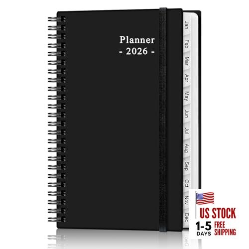 2026 Pocket Planner/Calendar - 2026 Weekly & Monthly 3.75" x 6.75" Black