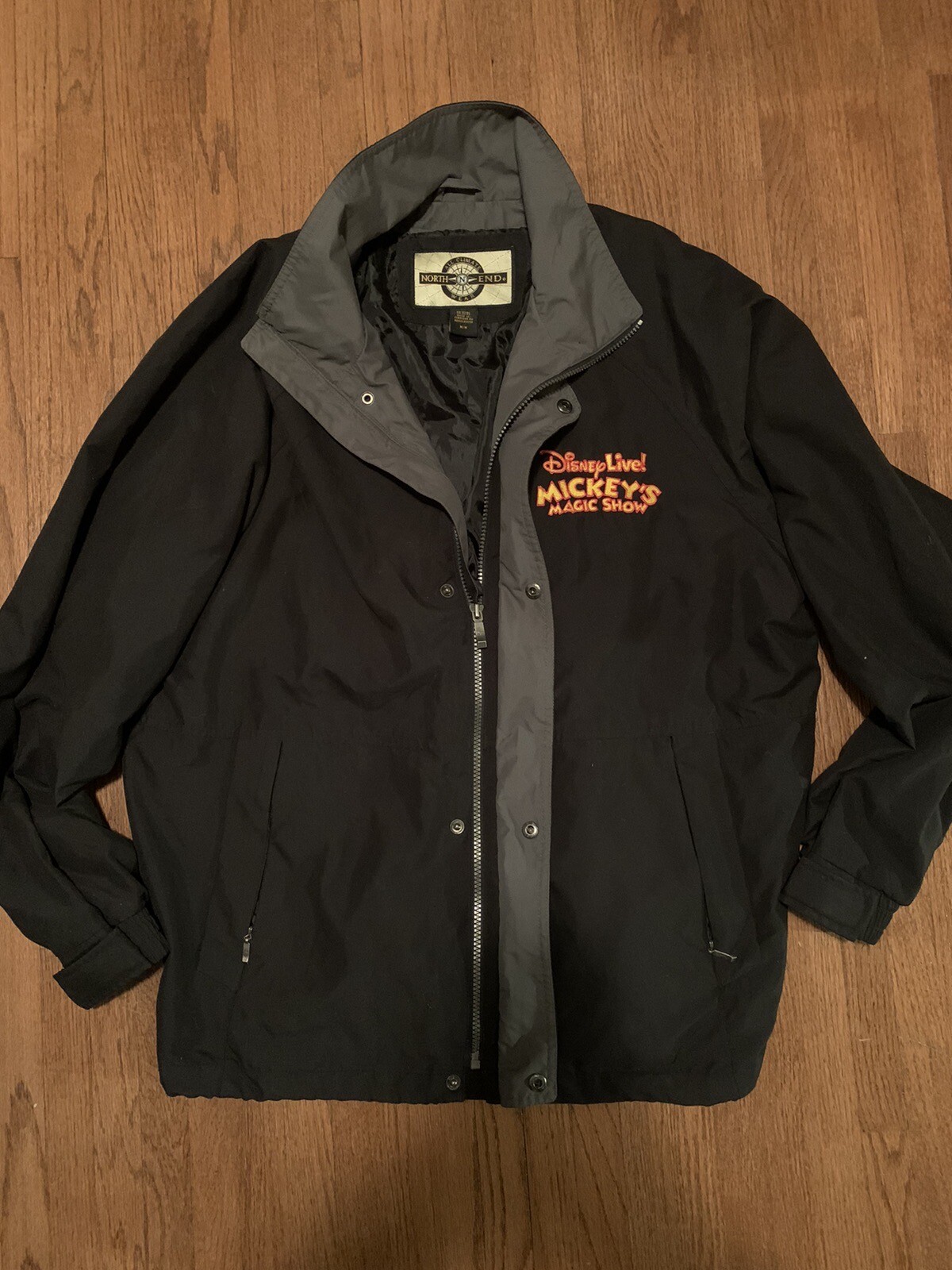 Vintage Disney Jacket Mickey's Magic Show World Premiere 2006 Rare Coat Size M