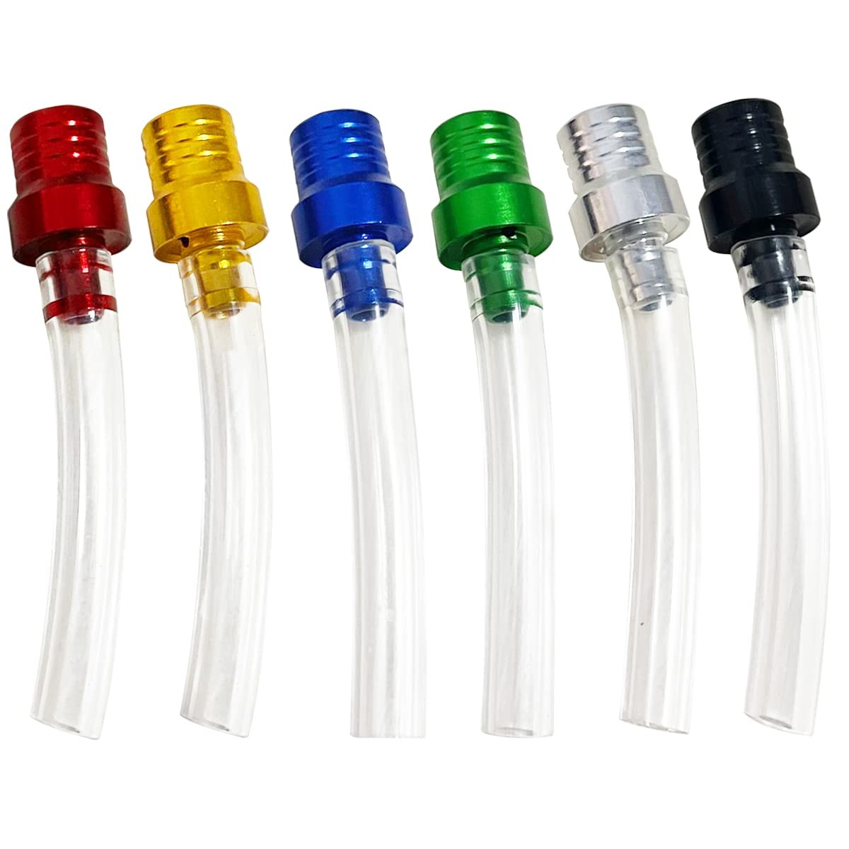 Apalie 6 Pcs Gas Cap Vent Tube, Fuel Tank 6 COLORS-Transparent 