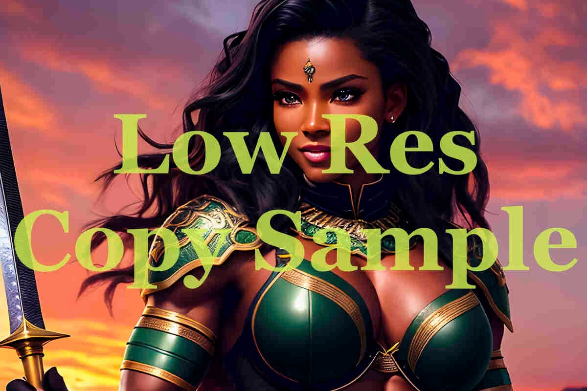 Amazon Women (AI Generated) posing -