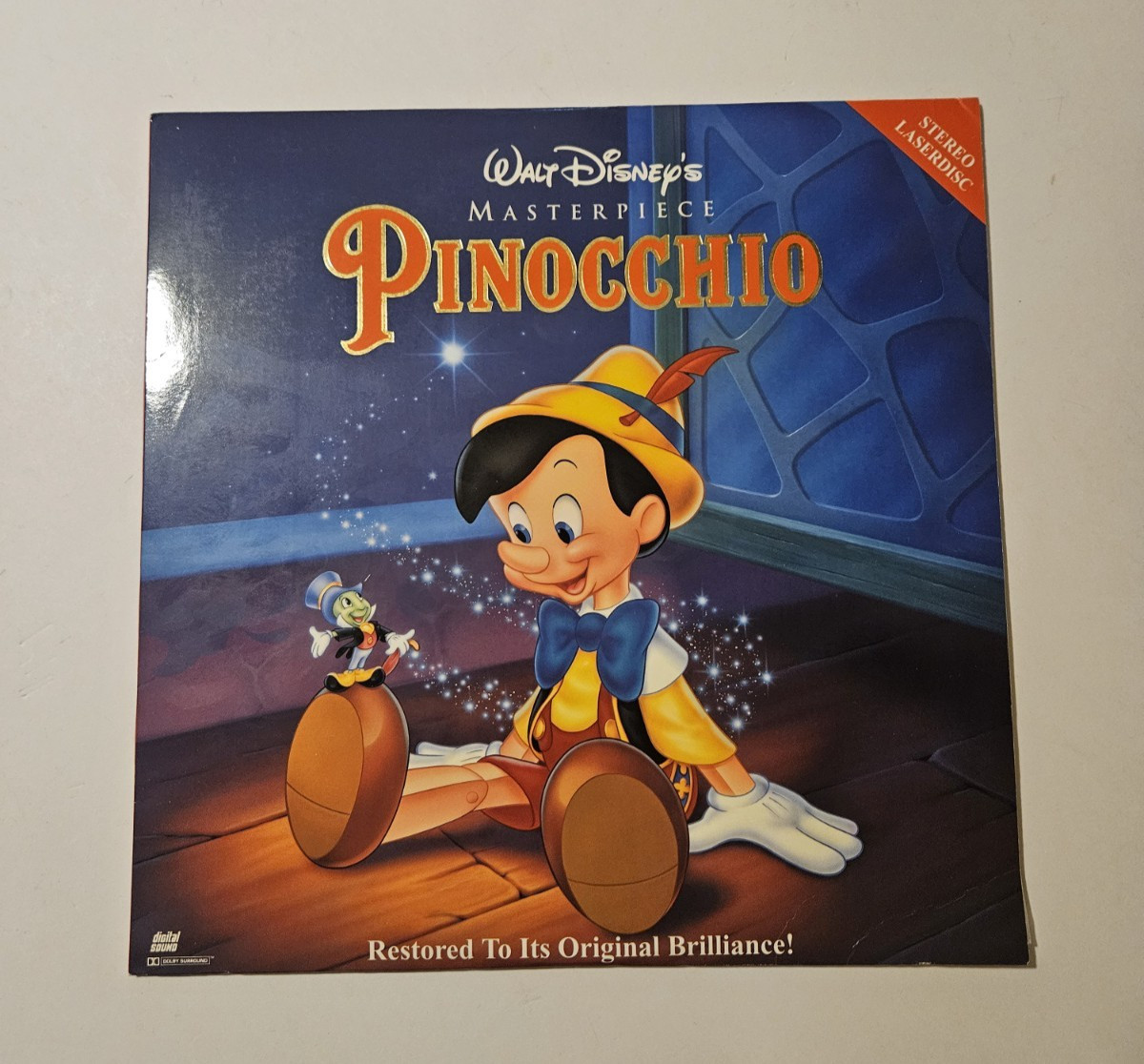 Pinocchio LaserDisc 1993 Animated Disney Masterpiece CLV Digital Sound