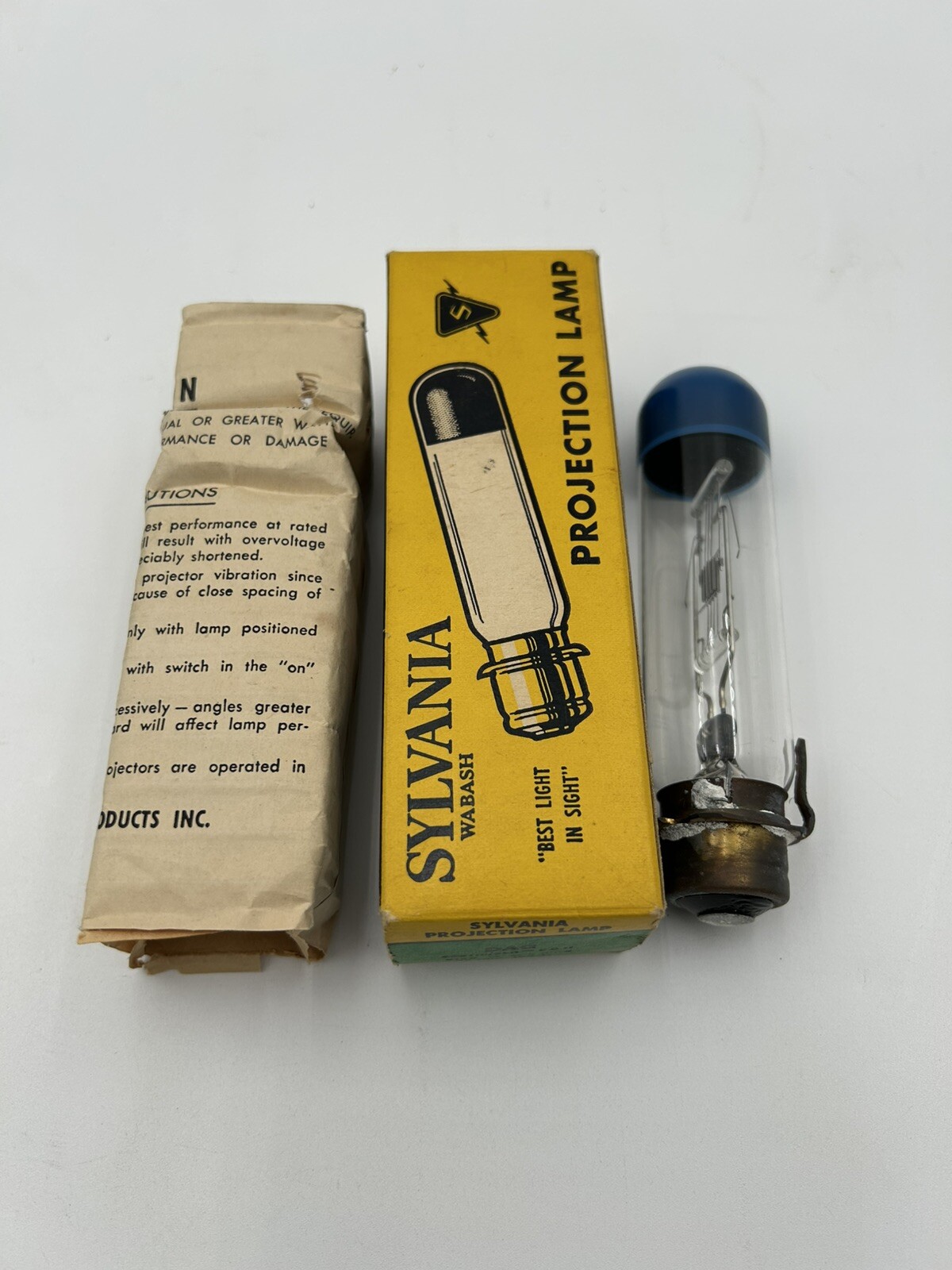 Sylvania Projector Lamp DAG 500TIO/3LR 500W 115-120V  NOS Blue Top