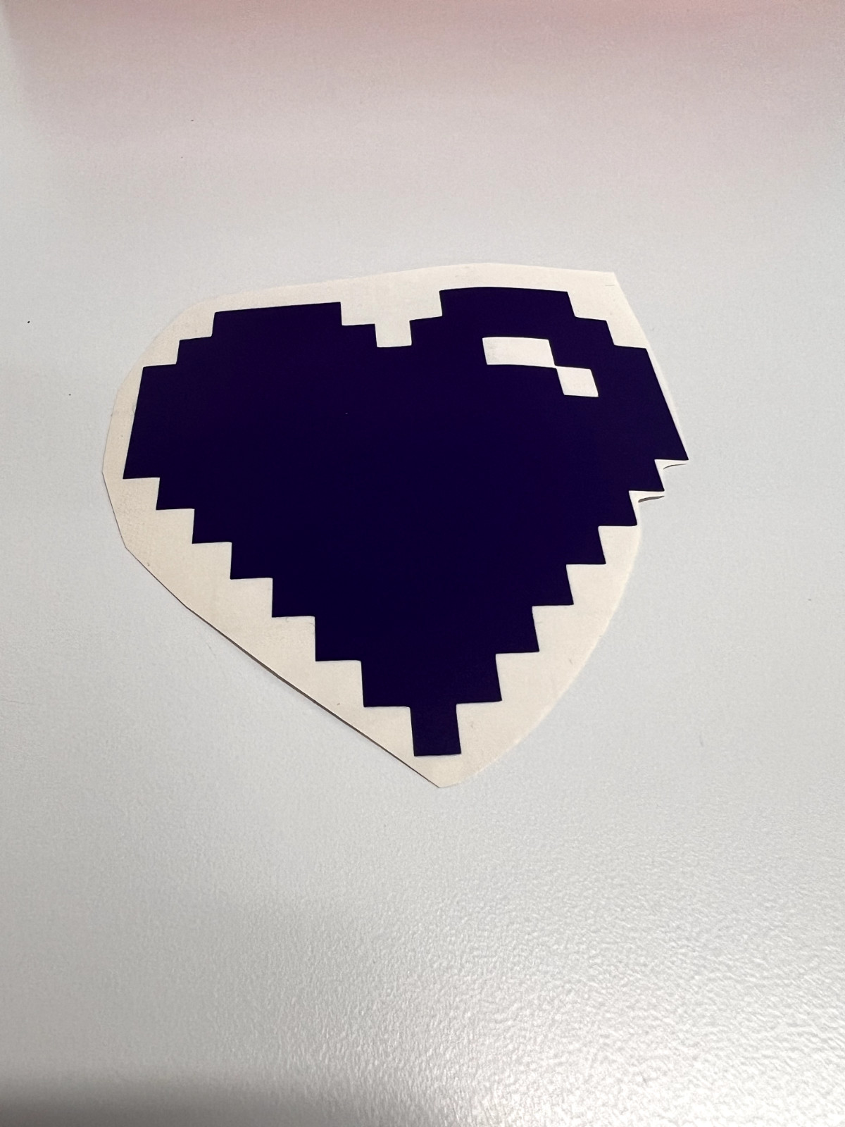 Vinyl Decal Sticker Waterproof Car Window Laptop Wall Graphic 8 bit dark heart