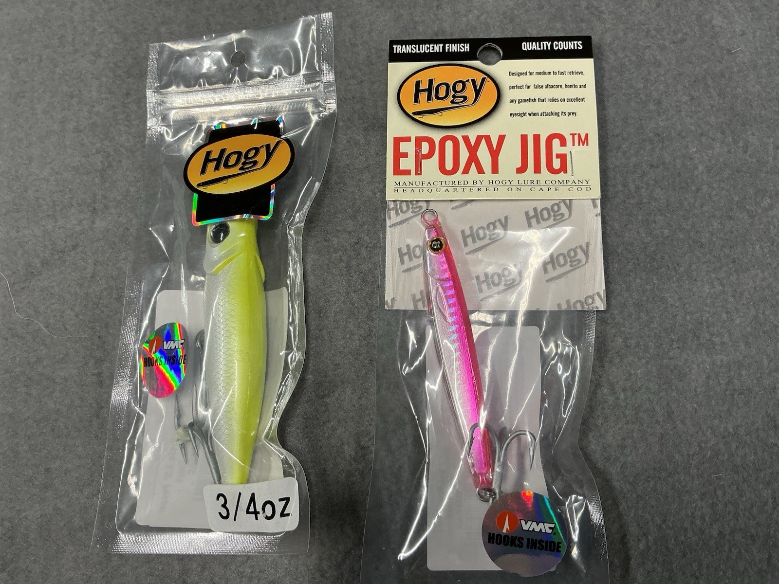 Hogy Charter Grade Popper Albie Crack & Epoxy Jig Saltwater Striped Bass Lures