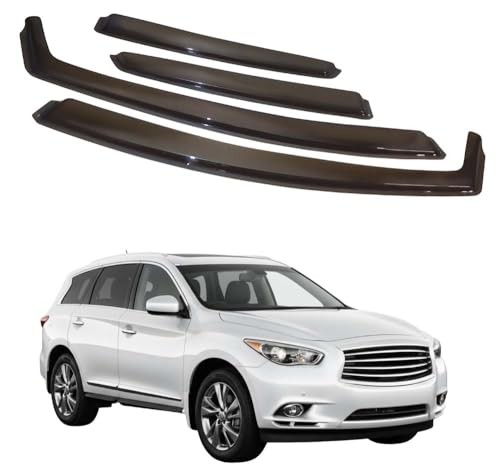 in-Channel Car Window Rain Guard Compatible with QX60/JX35 2012-2014 4pcs