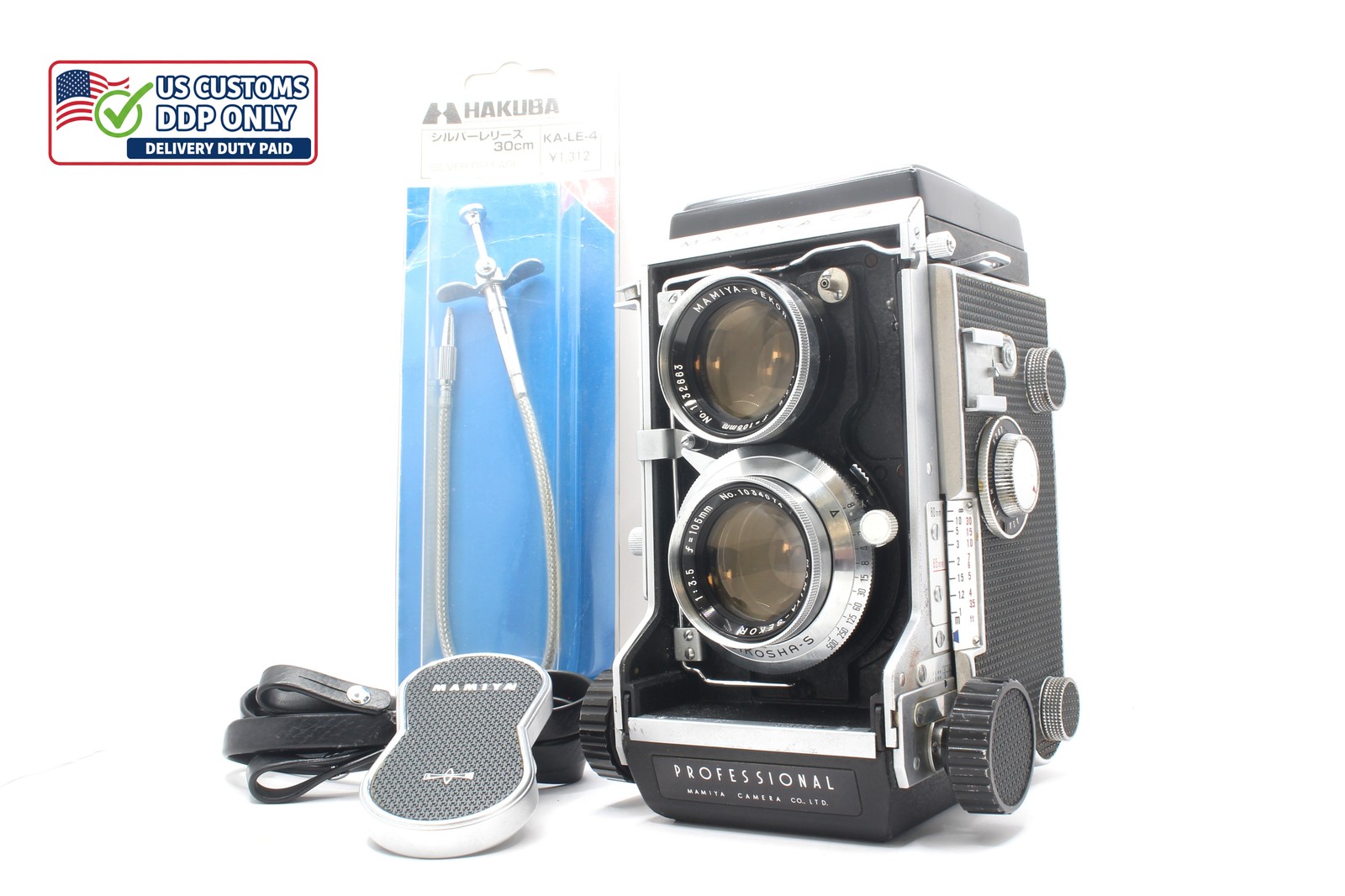 [Near MINT] Mamiya C3 Pro TLR Film Camera 6x6 sekor 105mm f3.5 From JAPAN