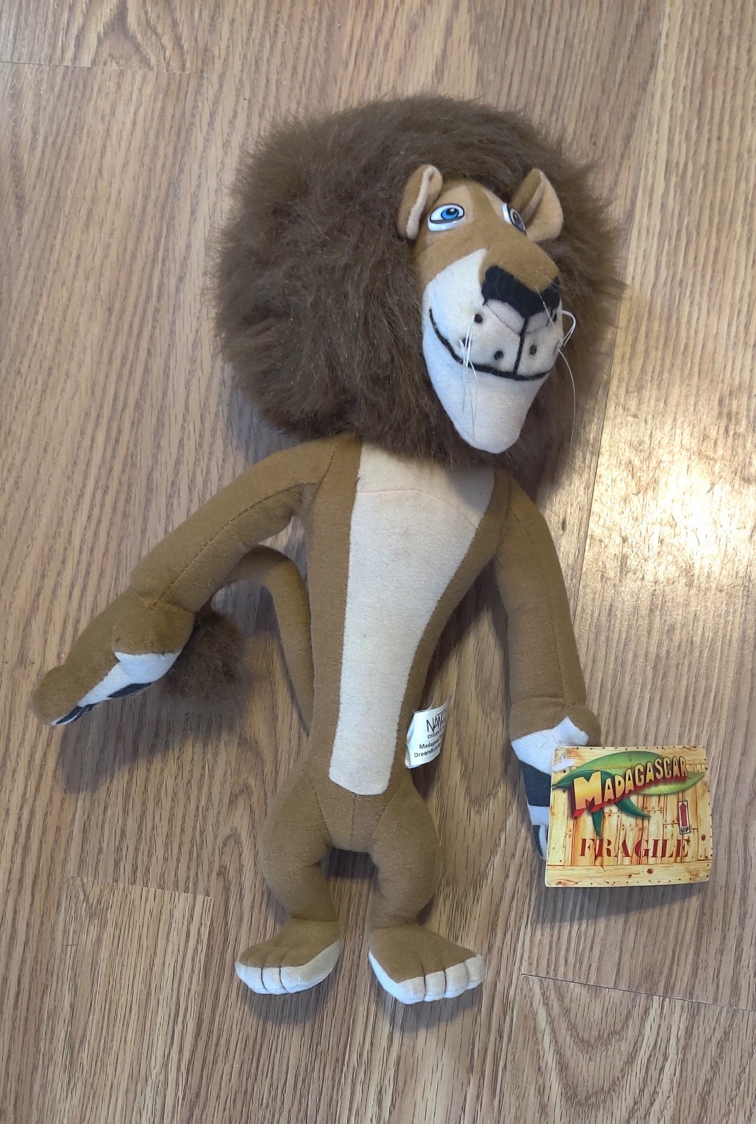 Dreamworks Madagascar Lion - 13" Plush Soft Toy Stuffed Animal 2005 Vintage