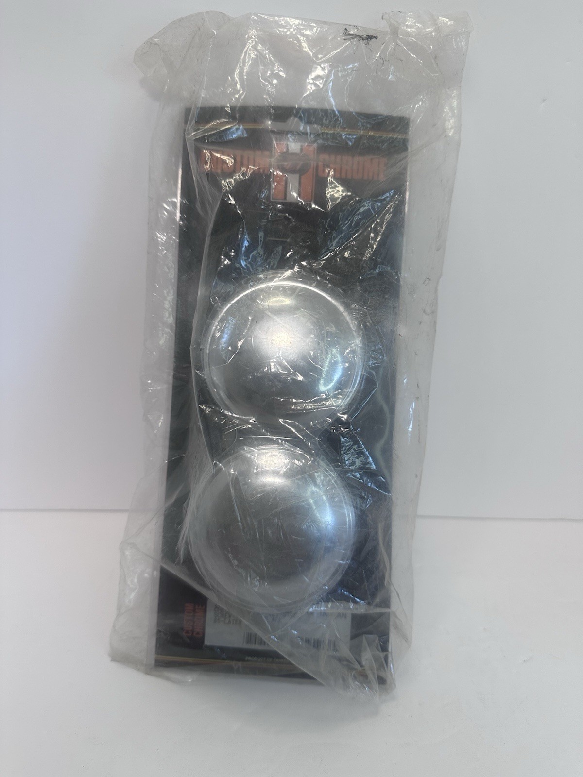 Chrome Gas Cap set steel screw type fits all 85 later tanks 26-580 26580