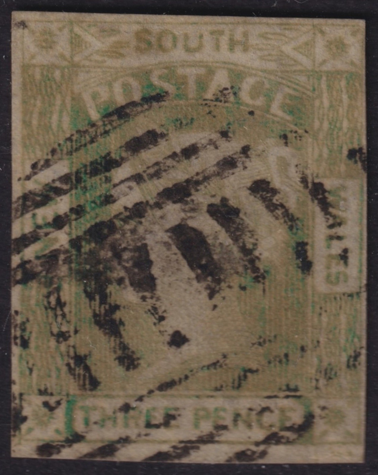 NEW SOUTH WALES, 1852- SG# 57? - QV 3d - LAUREATED HEAD - USED