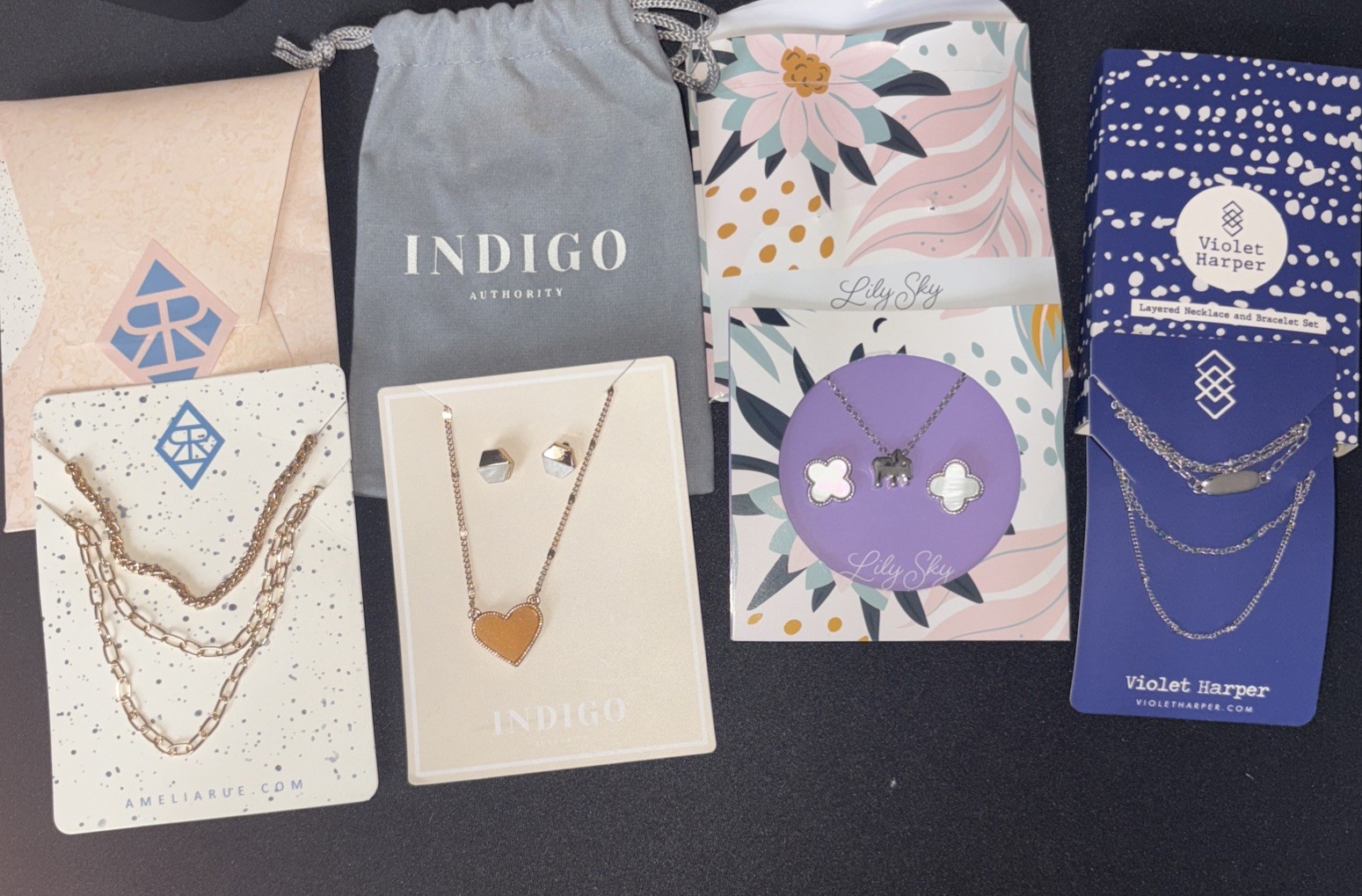 4 pc Necklace Jewelry Bundle