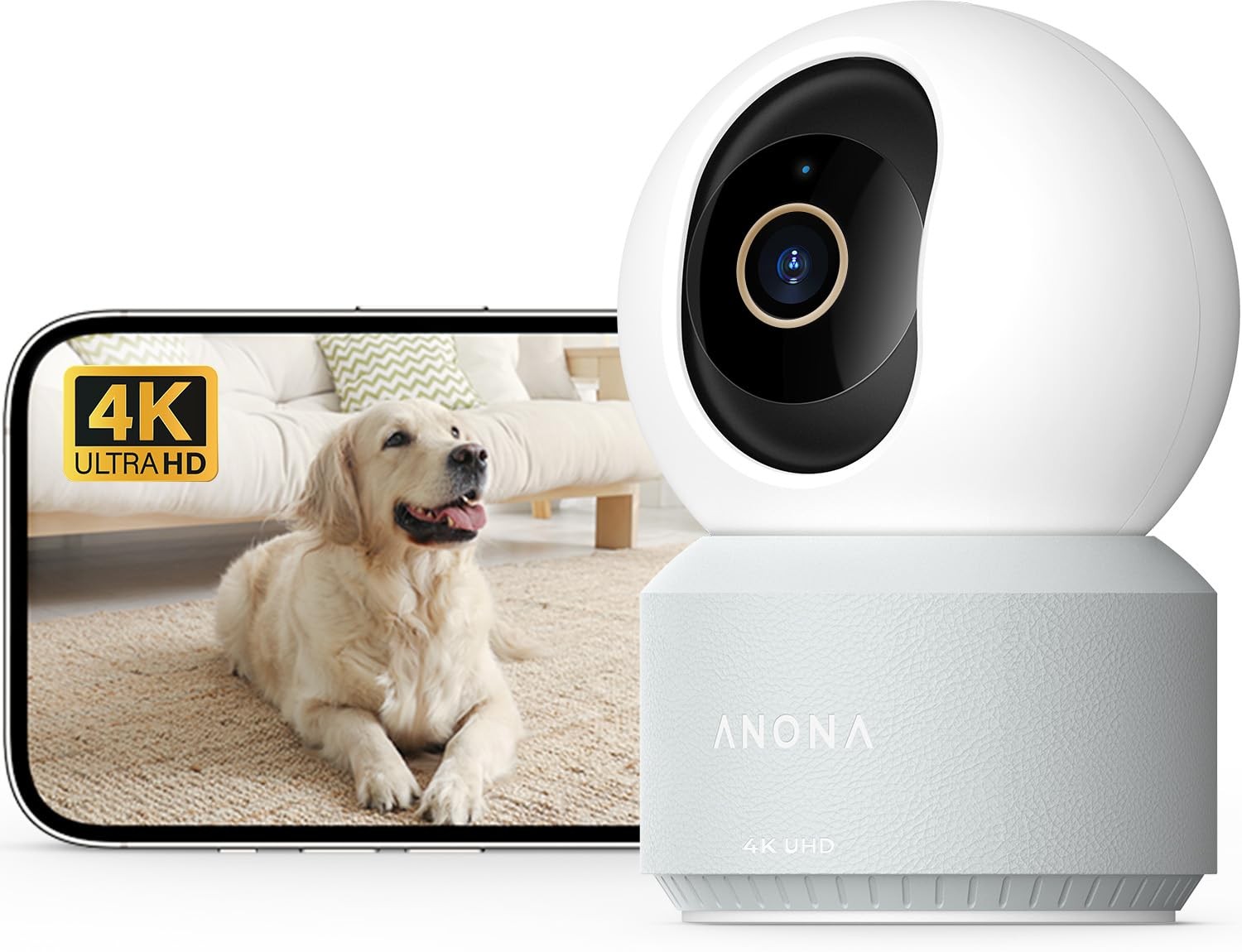 4K UHD Indoor Camera Pet Dog Baby App 360 Pan-Tilt 2.4G 5G Wi-Fi 6 Tracking