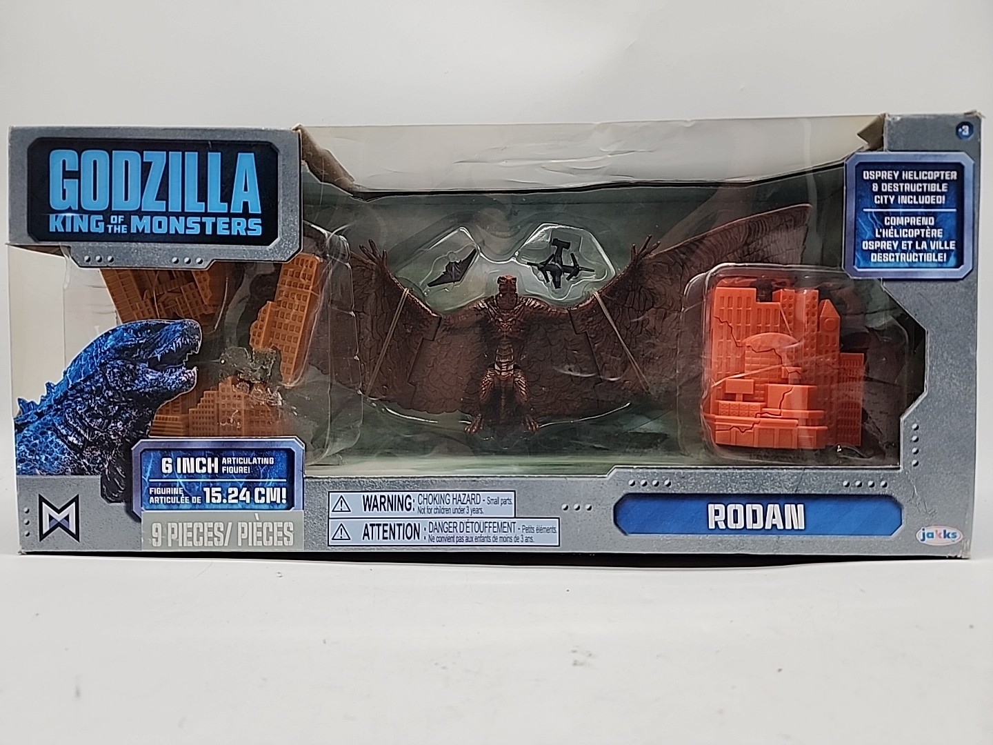 RODAN GODZILLA KING OF THE MONSTERS Figure Set JAKKS Pacific 2019 NEW BOX DAMAGE