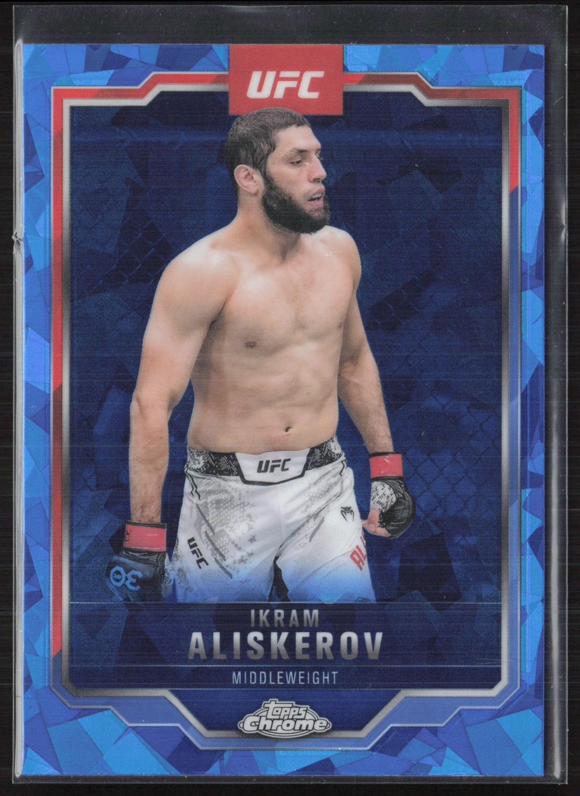 2025 Topps UFC Chrome Sapphire Ikram Aliskerov #86