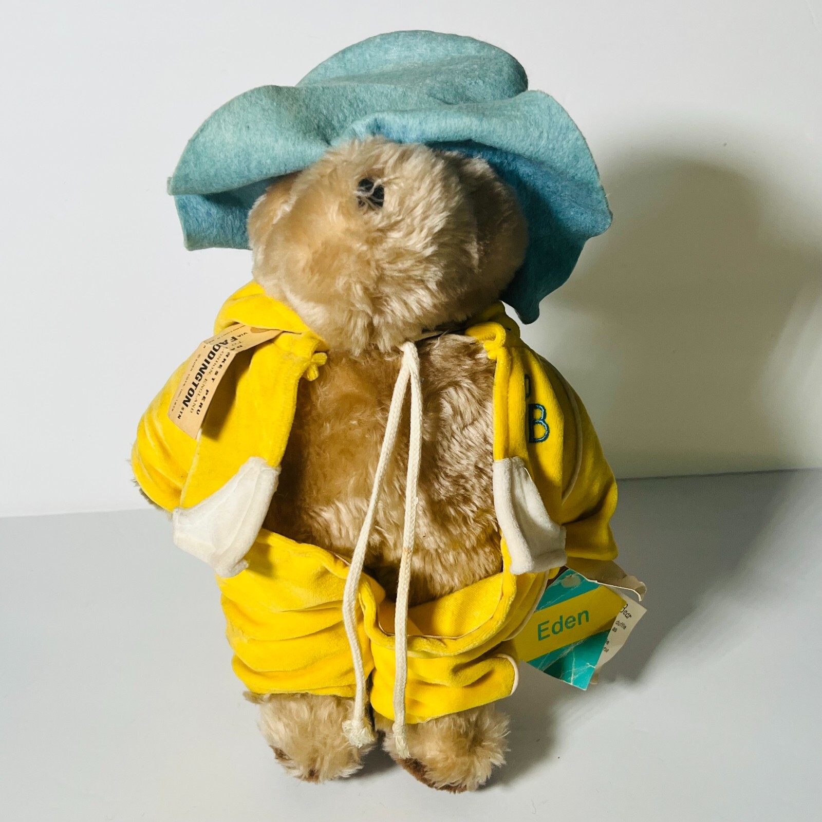 Paddington Bear with Yellow Sweatsuit Blue Hat 1982 Darkest Peru - Eden