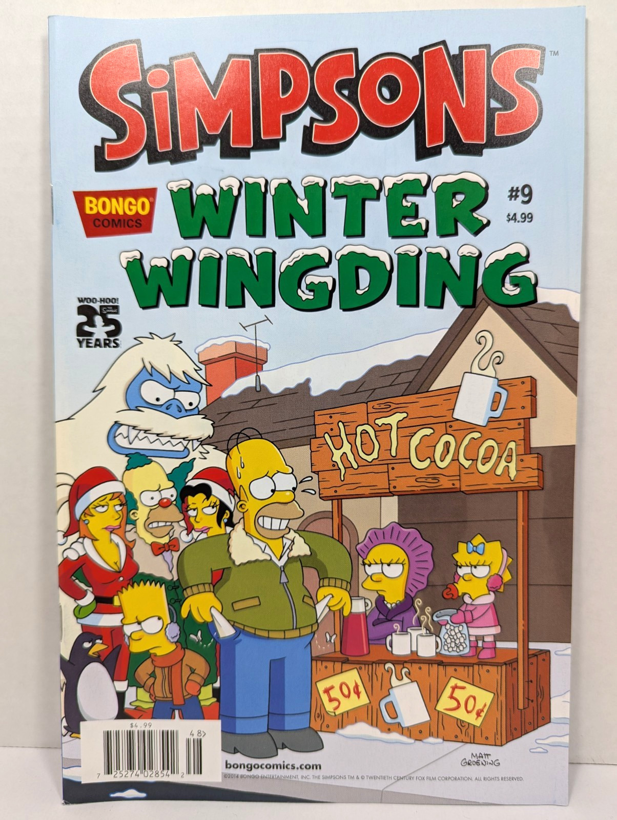 THE SIMPSONS WINTER WINGDING #9 - Bongo Comics 2014 (Excellent Condition)