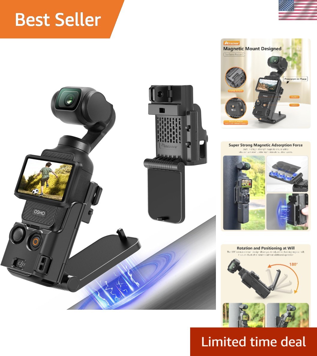 Magnetic Mount Stand Compatible with DJI Osmo Pocket 3, Upgraded Pocket3 Acce...