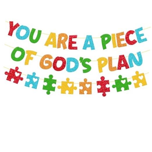 Sunday School Banner You are a Piece of Gods Plan Banner Christian Classroom 