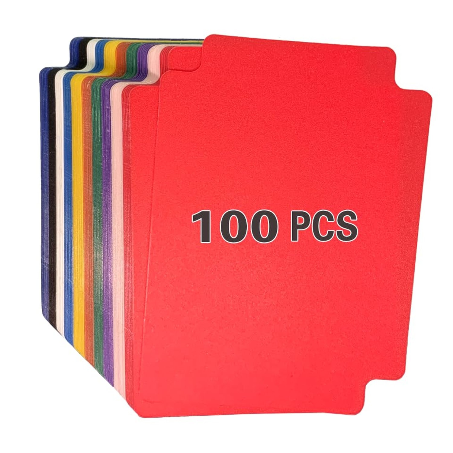 Trading Card Dividers 100 Pieces Multicolor Card Dividers with Tabs Plastic C...