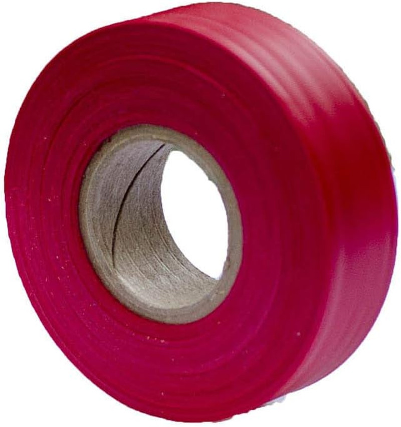 Tool  84-837 300-Feet by 1-3/16-Inch 4-Mil High Visibility Flagging Tape, Red, 1