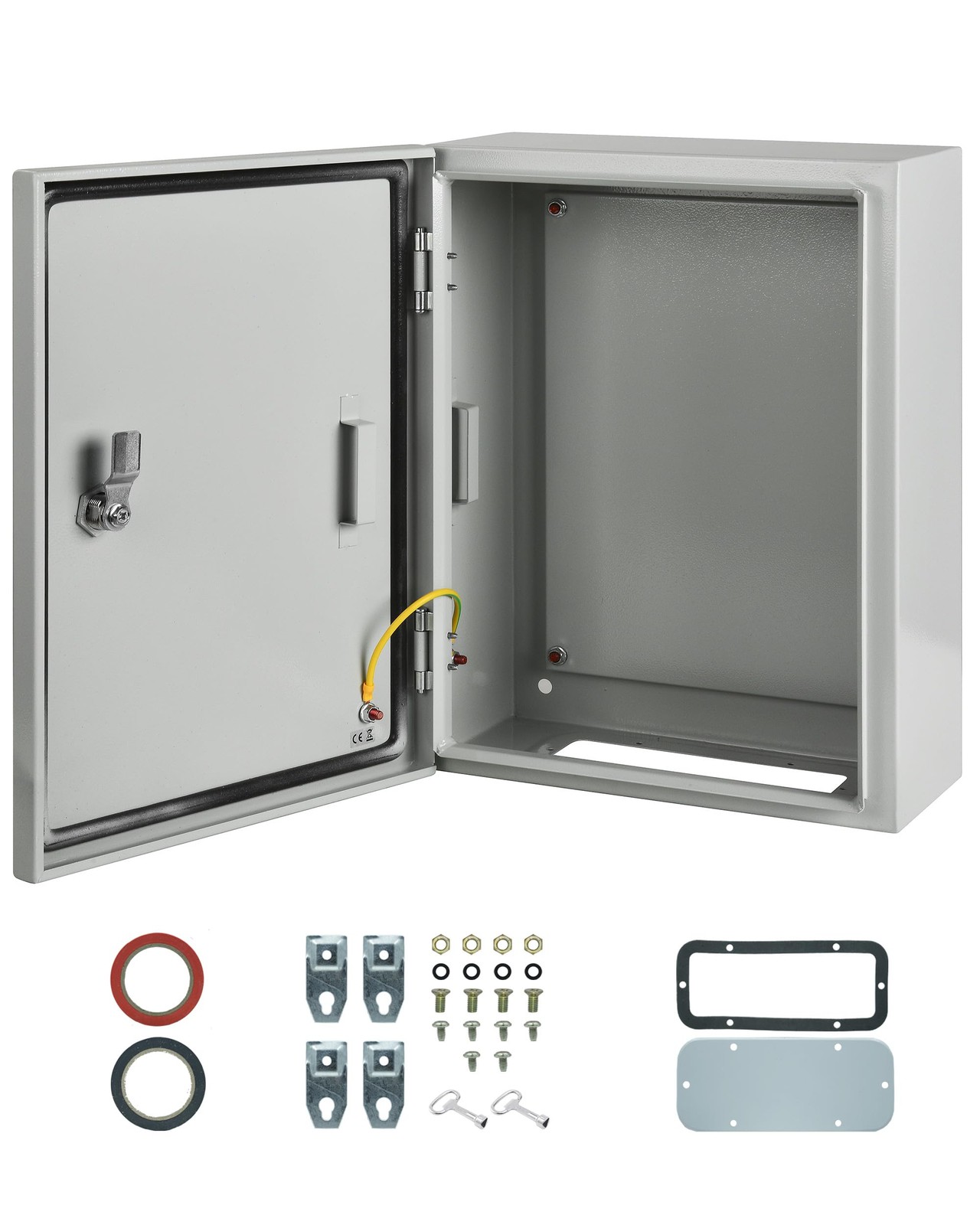 16x12x6 Waterproof Electrical Enclosure Outdoor Weatherproof Box w/ Lock