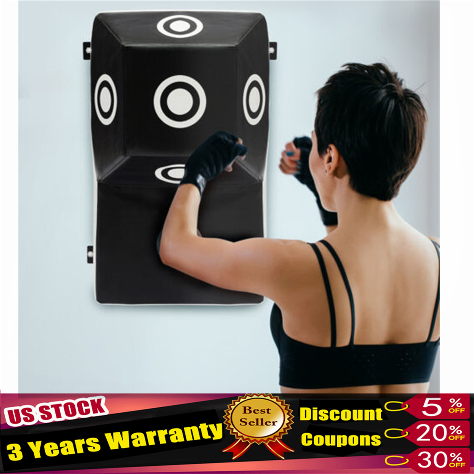 Wall Mount Uppercut Boxing Heavy Bag Square Boxing MMA Training Punching Target