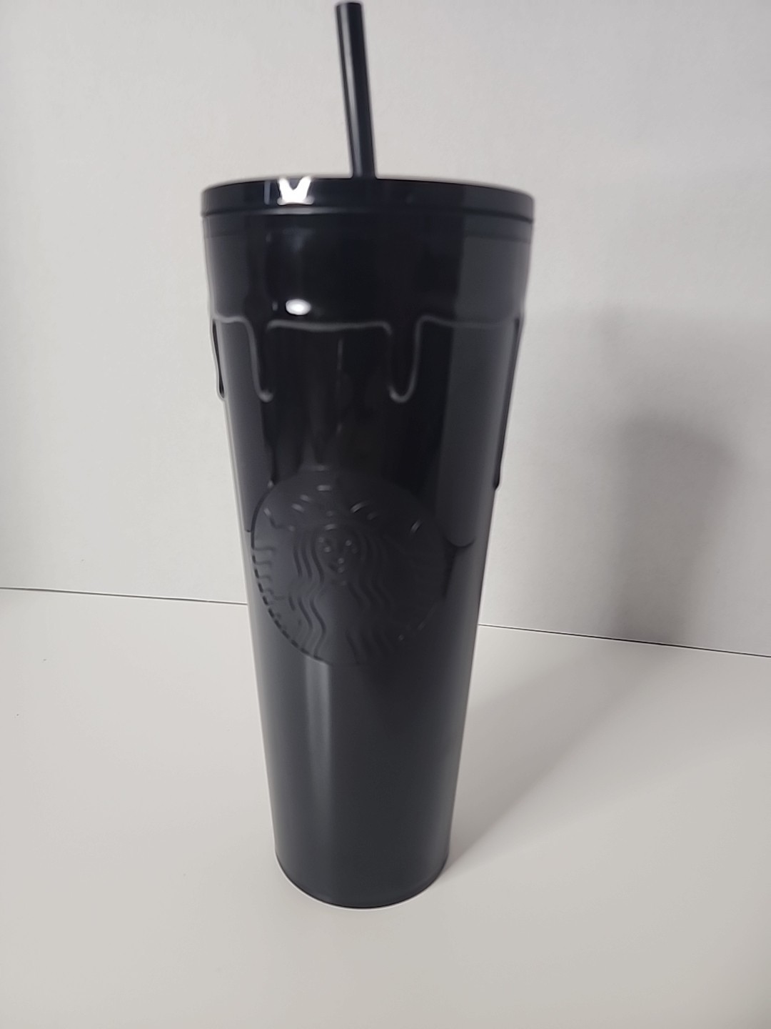 Starbucks Black Slime Drip Tumbler 2024 Halloween Venti 24oz New