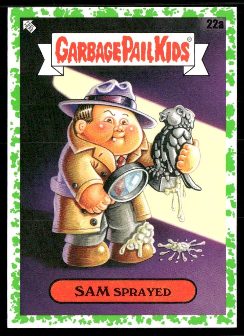SAM SPRAYED 2022 Garbage Pail Kids Booger Green #22A