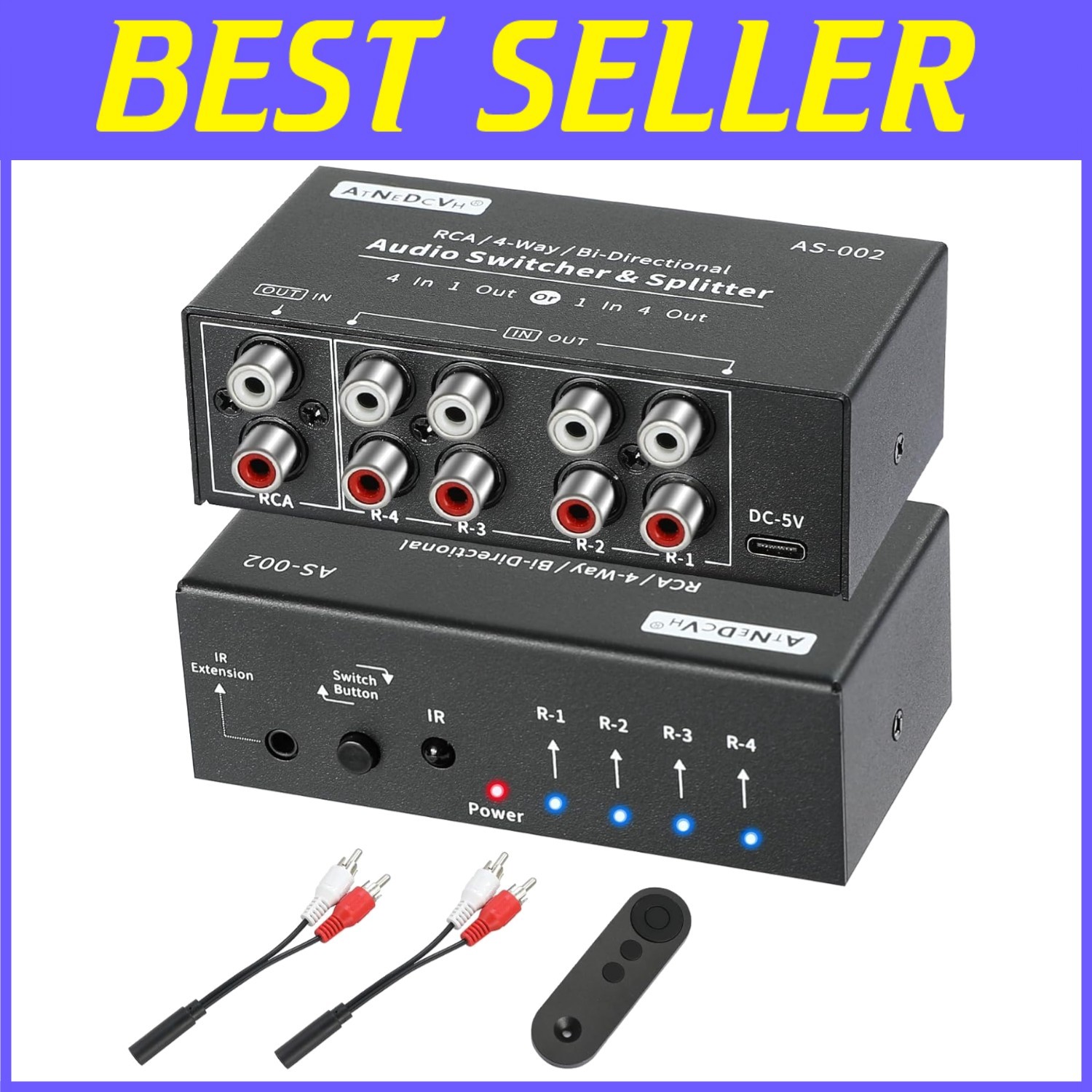 Remote Controlled Sound Channel Splitter