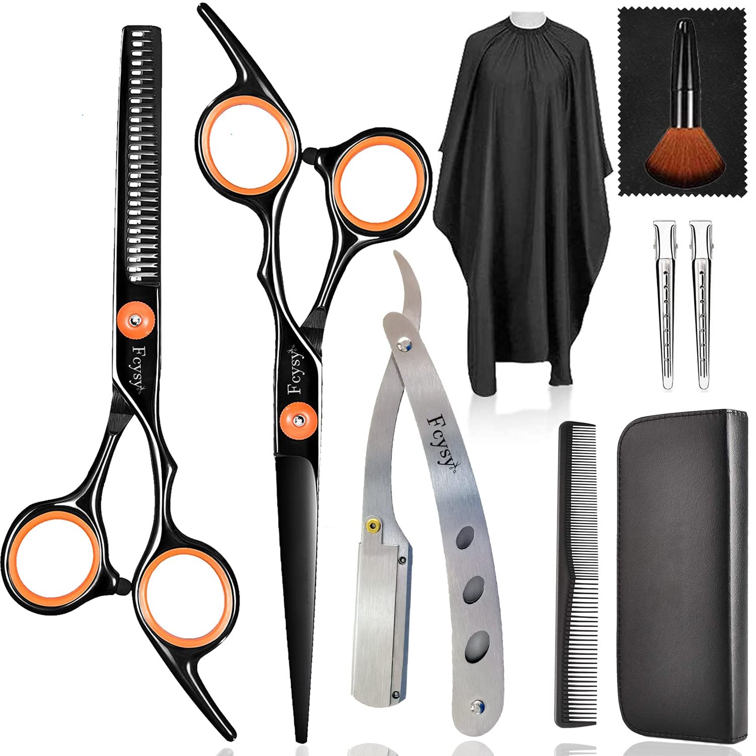 Professional Hair Cutting Scissors Set, Hair Scissors Texturizing Shears Kit,...