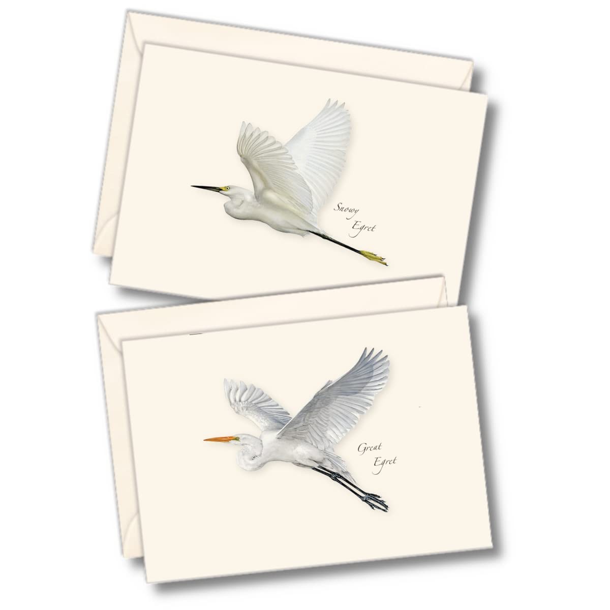 8 PCS Egret Assortment Notecard Set Blank Cards With Envelopes Stationery