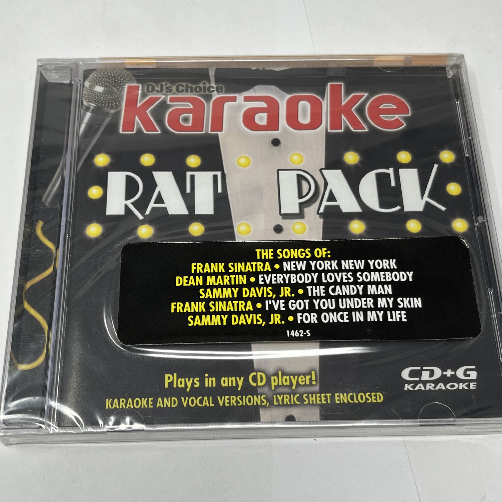DJ's Choice Karaoke Rat Pack CD+G Frank Sinatra Dean Martin Sammy Davis Jr NEW