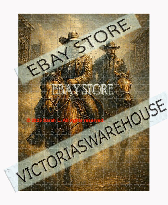 500 piece jigsaw puzzle Western riders patrol frontier theme