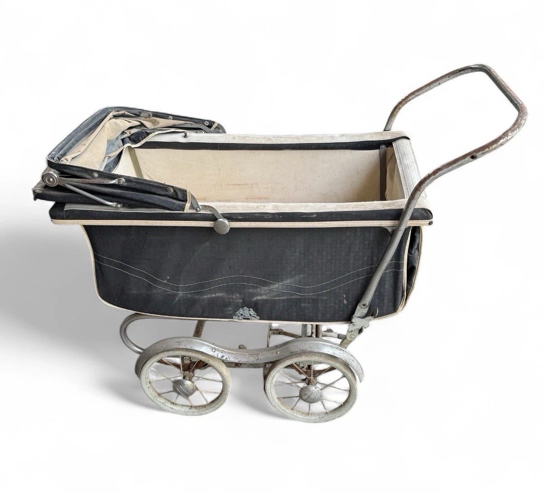 Stroll-O-Chair Convertible Baby Stroller High Chair Carriage 1950 - 60s VTG