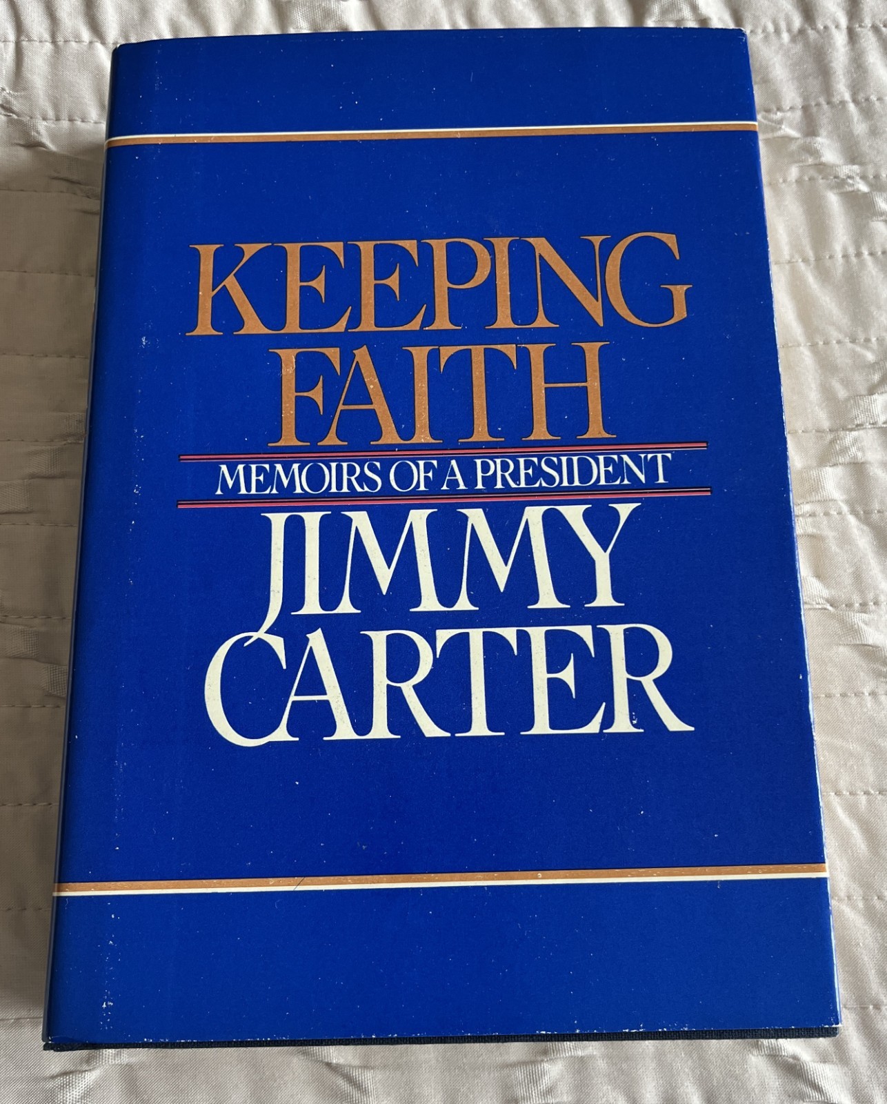 Jimmy Carter--SIGNED-Keeping Faith: Memoirs of a President-HCDJ-NF/NF-Beautiful!
