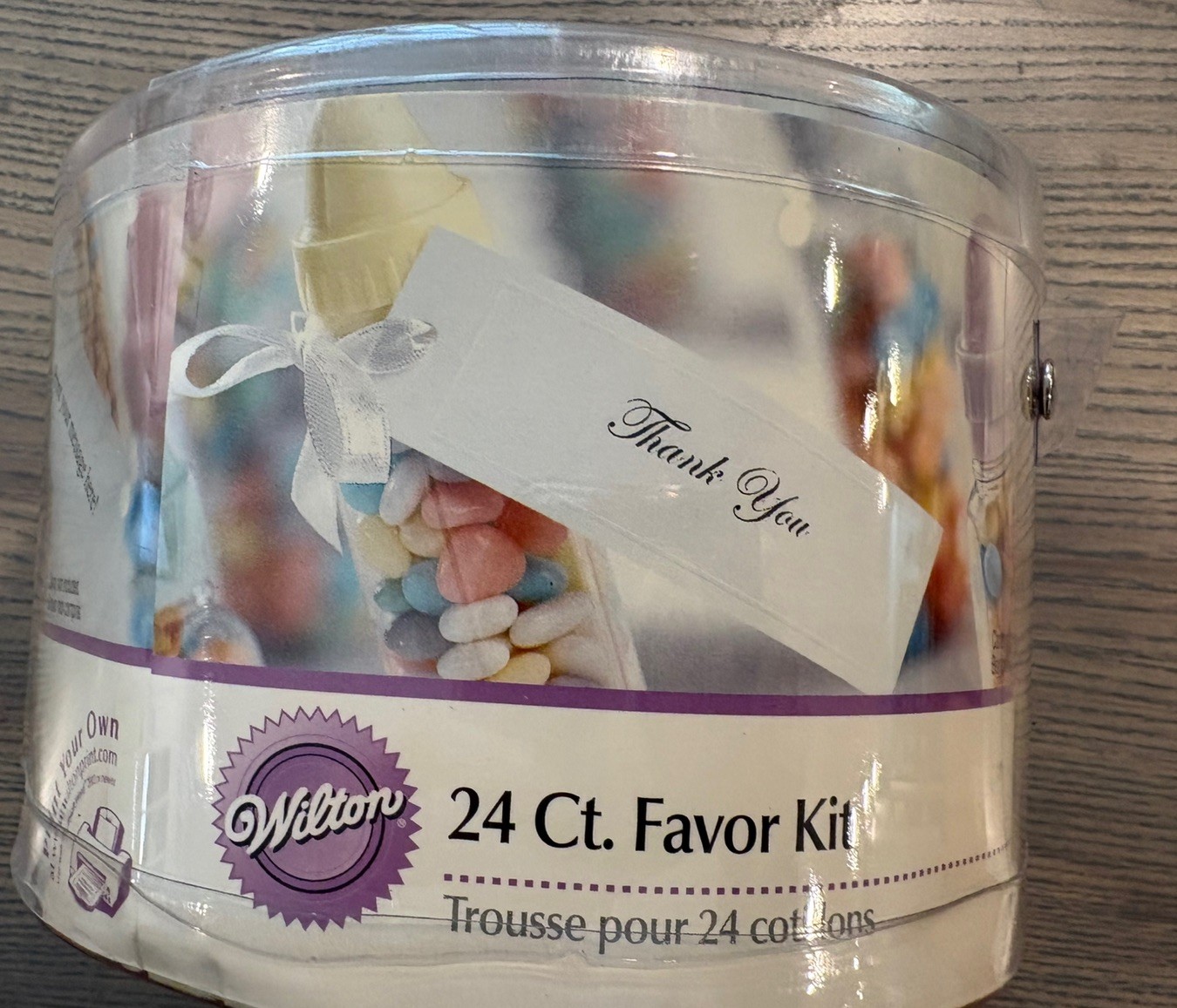 Wilton 24 Count Favor Kit(Tiny Baby Bottles) NIB 24 Count Shower Favors