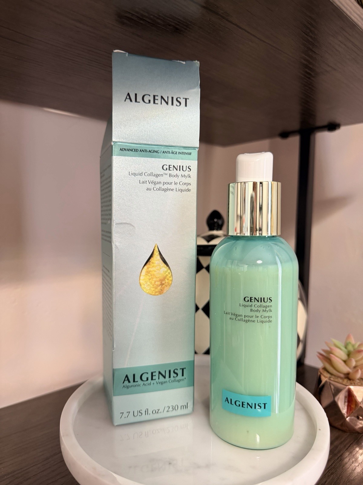 Algenist GENIUS Liquid Collagen Body Mylk Vegan Anti-Aging 7.7 fl oz / 230 ml