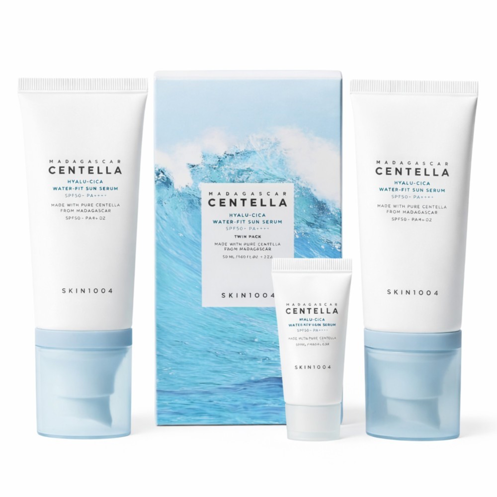 Skin1004 Madagascar Centella Sun Serum SPF50 50ml 2-Pack + free gift 15ml