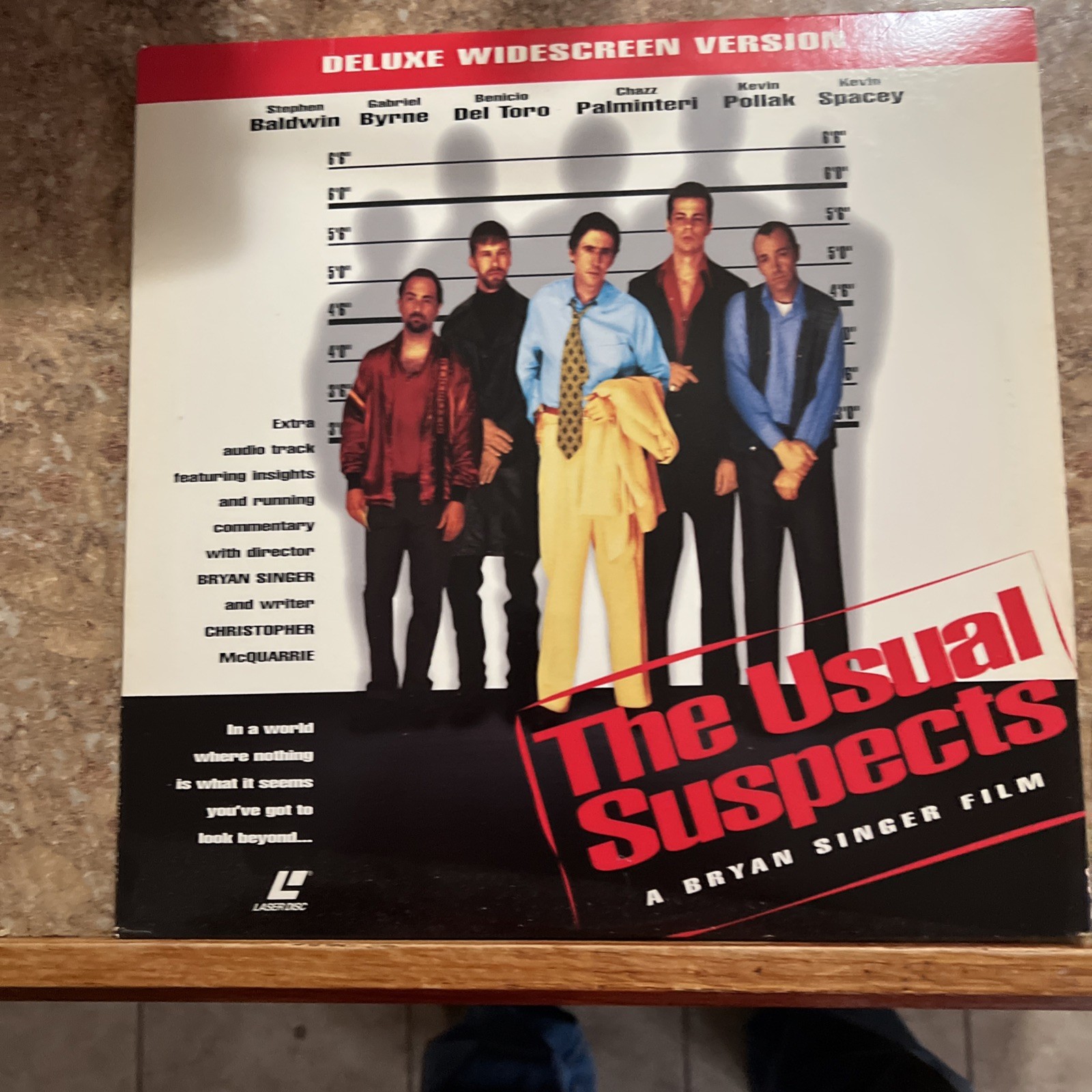 Usual Suspects LD Laserdisc Deluxe Widescreen Version Gabriel Byrne Kevin Spacey