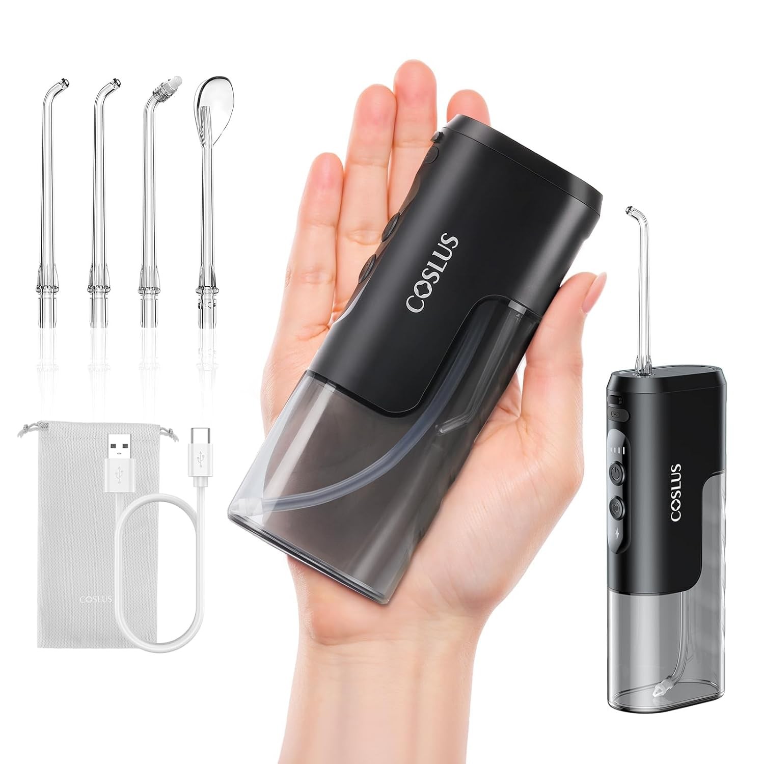 Mini Water Flosser for Travel Portable Cordless Oral Irrigator