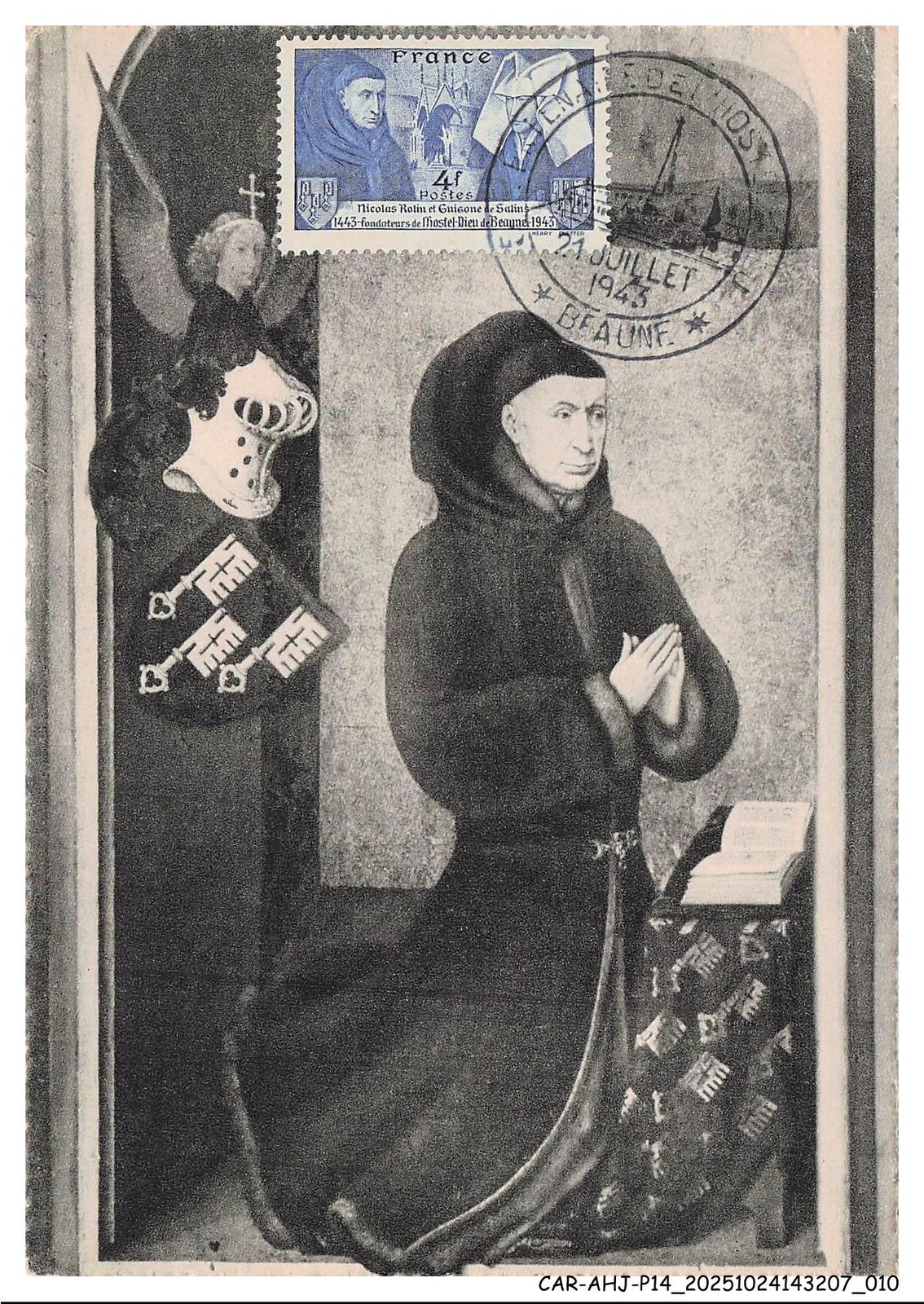 CAR-AHJP14-0658-CARTE-MAXIMUN - The Chancellor Nicolas Rolin - Boss L'H