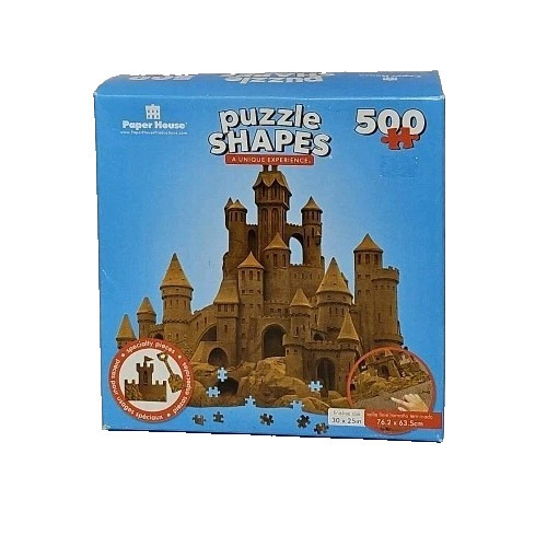 Paper House Sandcastle Puzzle 500pc Coastal Beach Scene Jigsaw NEW