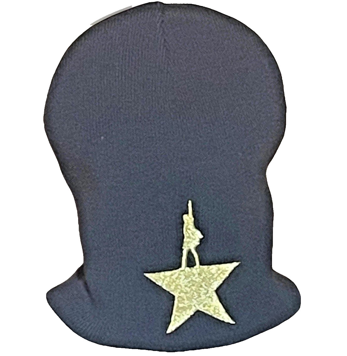 Hamilton Beanie Broadway Musical Black Gold Logo Hat One Size OSFA Knit Acrylic