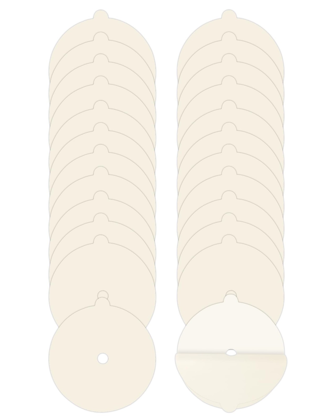 24 Pack Flea Trap Refill Discs for Bug Md Trap, 5.4" Replacement White 