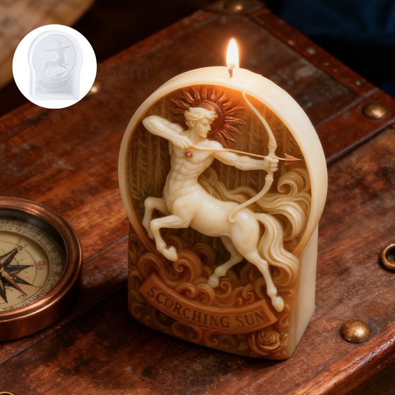 Centaur Candle Silicone Mold, Sagittarius Zodiac Aroma Craft Mould