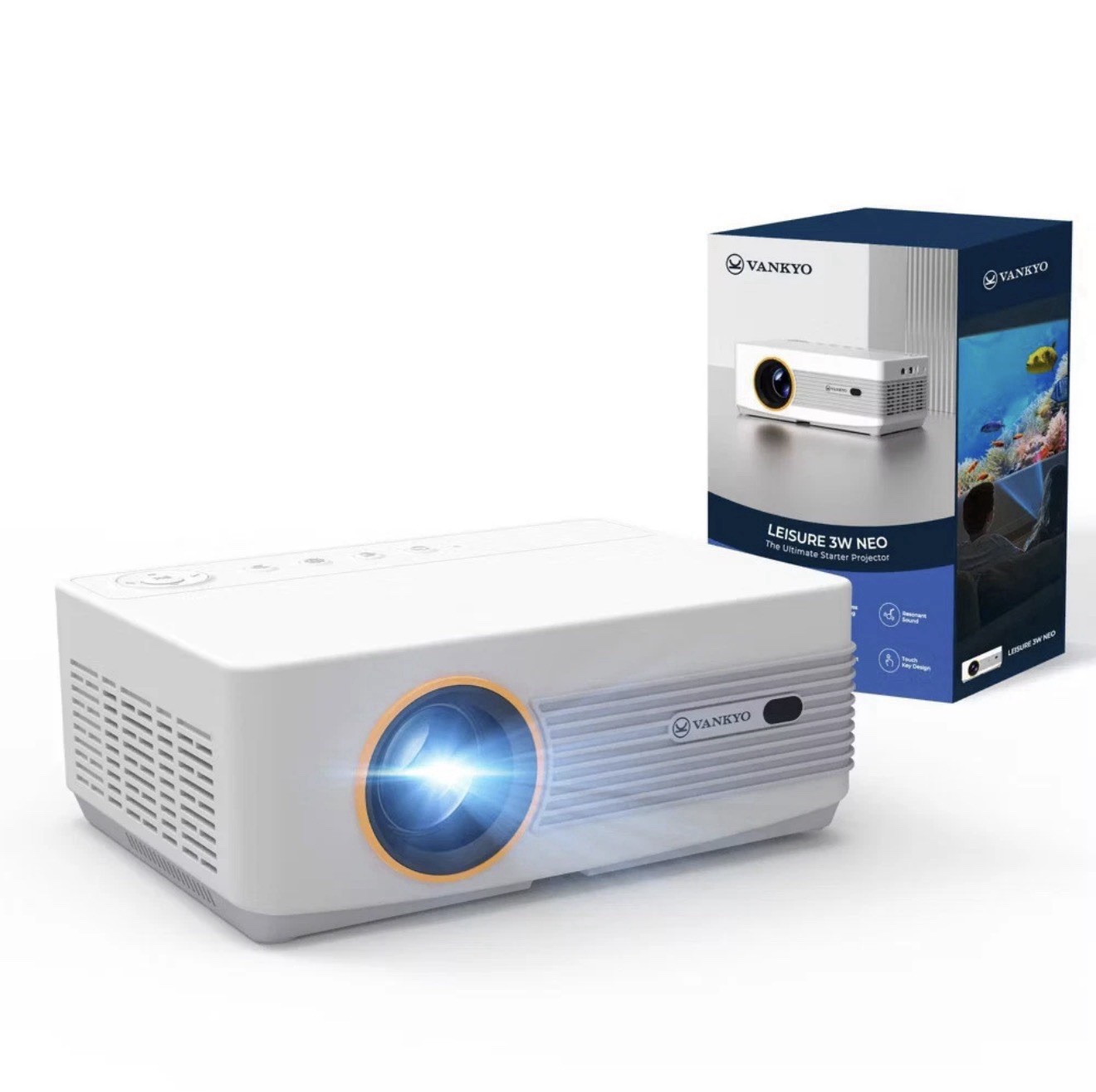 Vankyo Leisure 3W Neo Projector - White