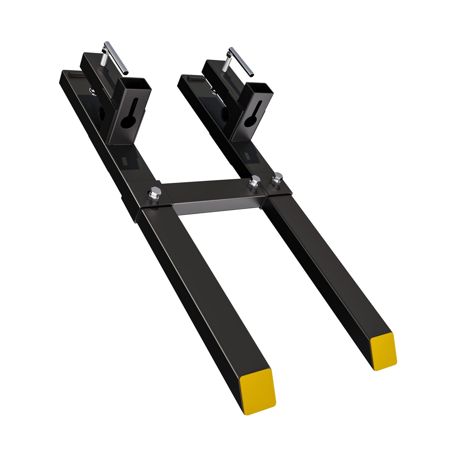 YITAMOTOR 60" Clamp on Pallet Forks, 4000lbs Heavy Duty Quick Attach Bucket F...