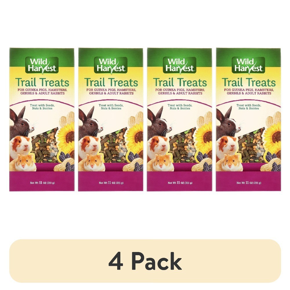 Trail Treats Mix for Guinea Pigs Hamsters Gerbils and Adult Rabbits 4 Pack